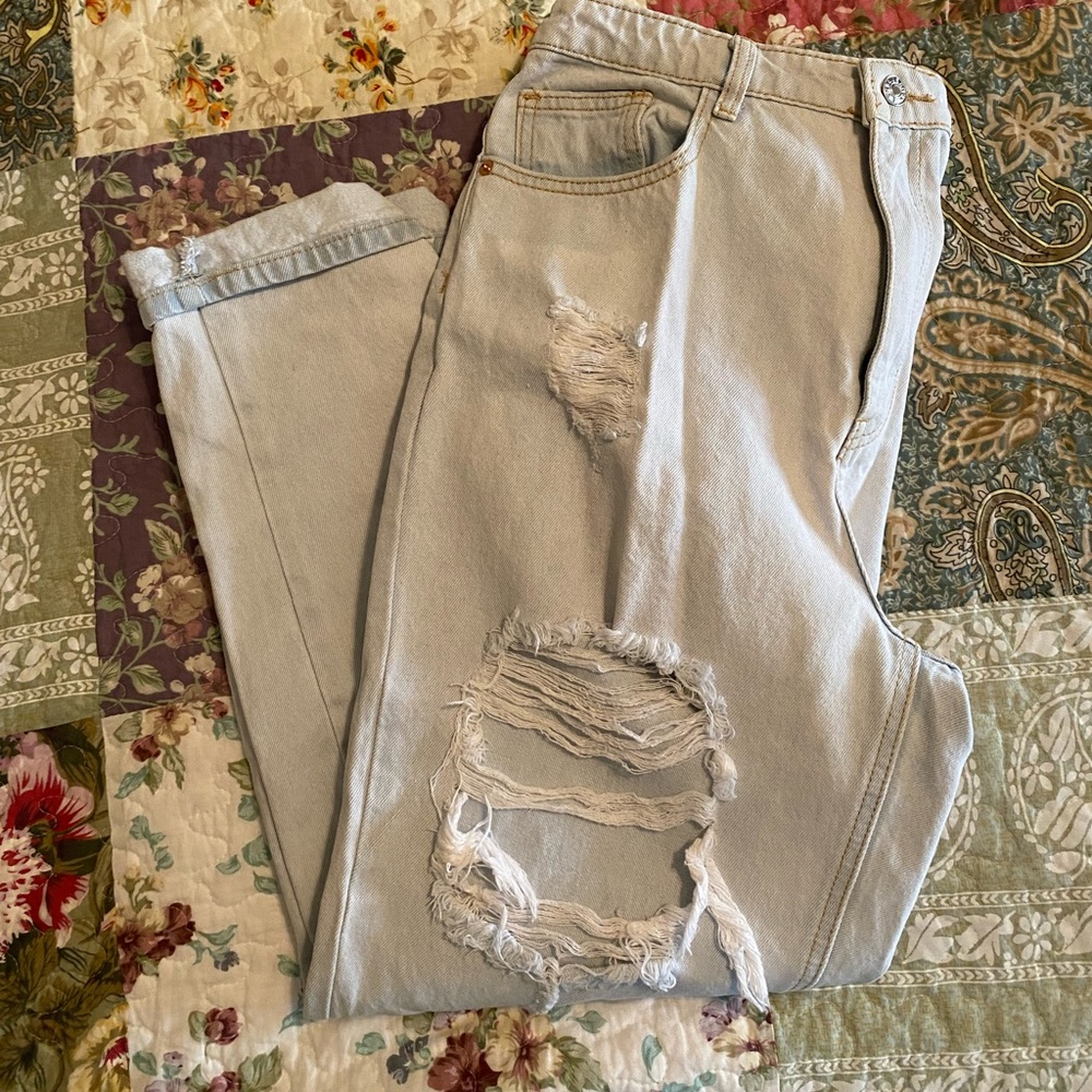 Pretty little thing mom denim jeans, size 12, new